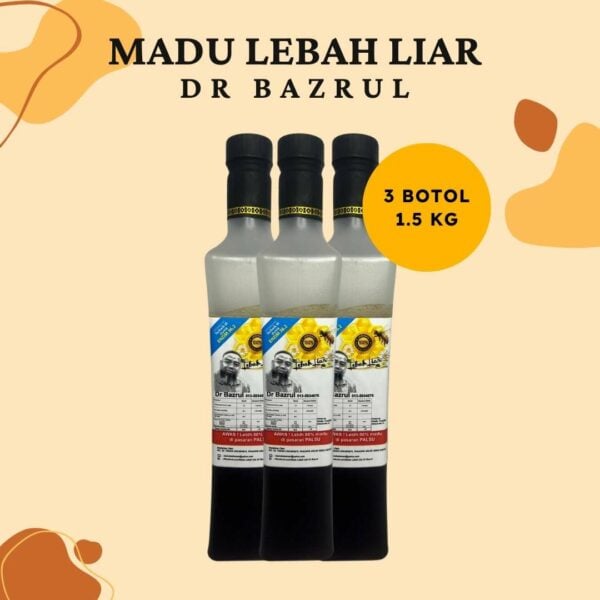 Madu Lebah Liar Dr Bazrul 500 Gram